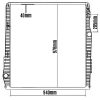 RADIADOR COMPLETO 940x978x40 SCANIA G360 G400 G440 G480 2012 a 19