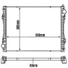 RADIADOR COMPLETO 860X689X40 SCANIA SERIE 5 P250 P360 P380 08 a 12