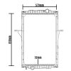RADIADOR COMPLETO 810X570X52 VOLVO VM330 EUROS 270 330 12 a 21