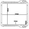 RADIADOR COMPLETO 505X618X105 RETRO JCB 3C 214E PLUS