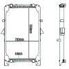 RADIADOR COMPLETO 998X702X40 MERCEDES-BENZ 1938 2638 1634 ATRON 99 a 06